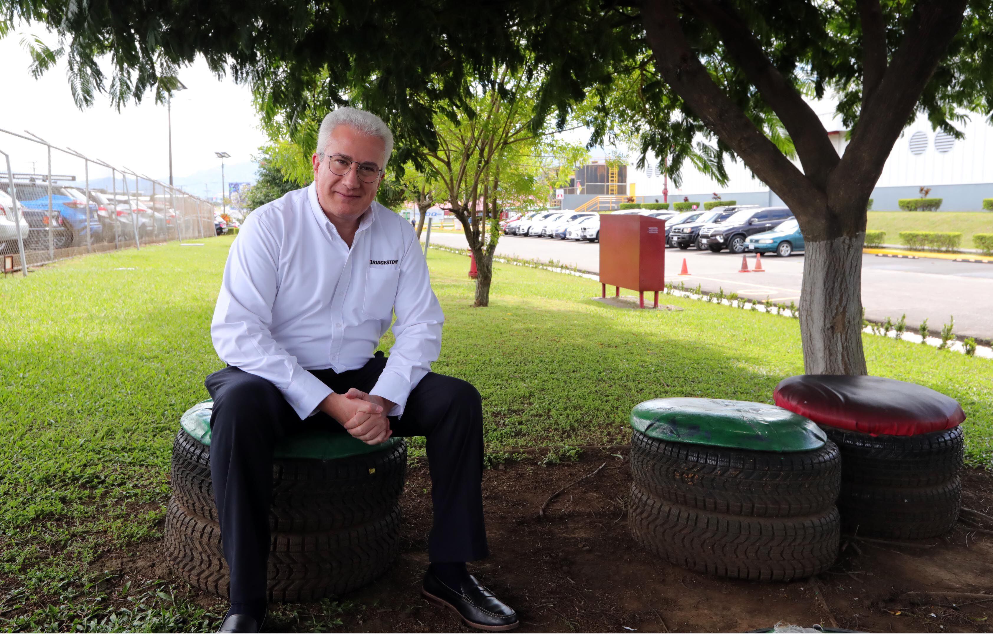 Alfonso Zendejas, presidente y director general de Bridgestone Latinoamérica Norte ve a la planta de manufactura de Belén como una posición estratégica para alcanzar los objetivos de la compañía en el futuro mercado de movilidad. Fotografía: