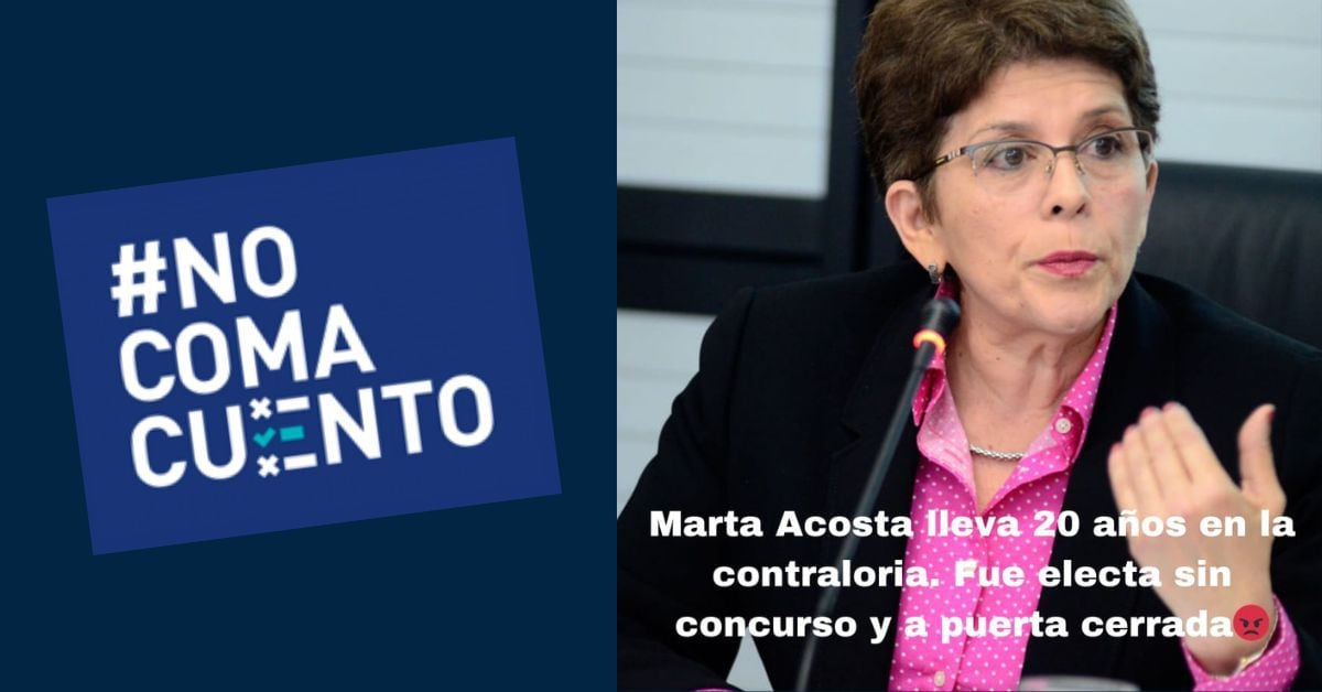 La contralora general, Marta Acosta, fue reelecta en el 2020, en una votación pública en la Asamblea Legislativa. Otras 13 personas se postularon para ese puesto.
