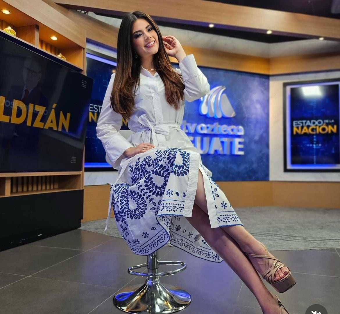 Andrea Radford es presentadora del programa 'Hechos en breve', de TV Azteca Guatemala. 