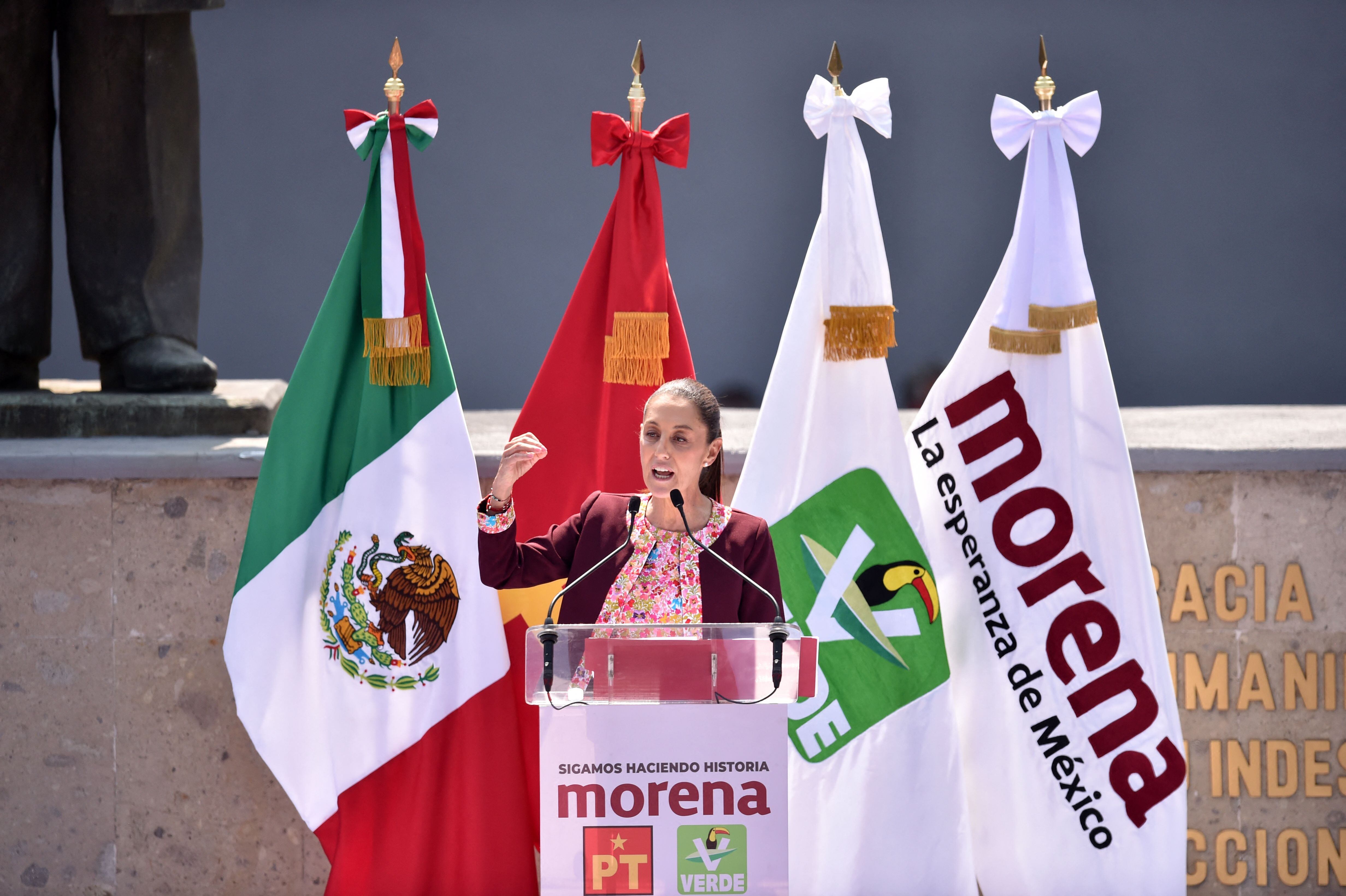 Claudia Sheinbaum es la candidata favorita para llegar a la presidencia de México, según las últimas encuestas. (Foto: Rodrigo Oropeza / AFP)