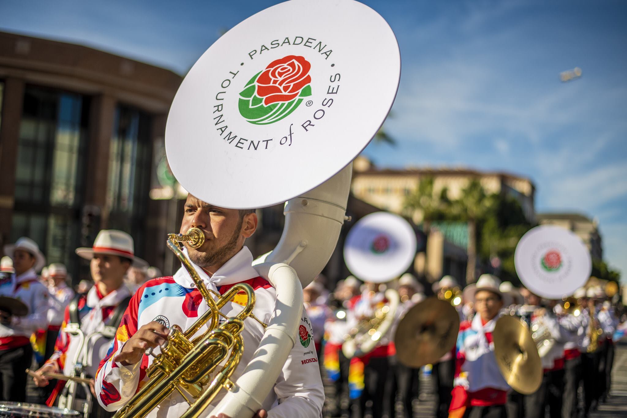 En el año 2020, la Banda Municipal de Zarcero representó con orgullo y mucho talento a Costa Rica en el Desfile de las Rosas. Foto: Archivo.