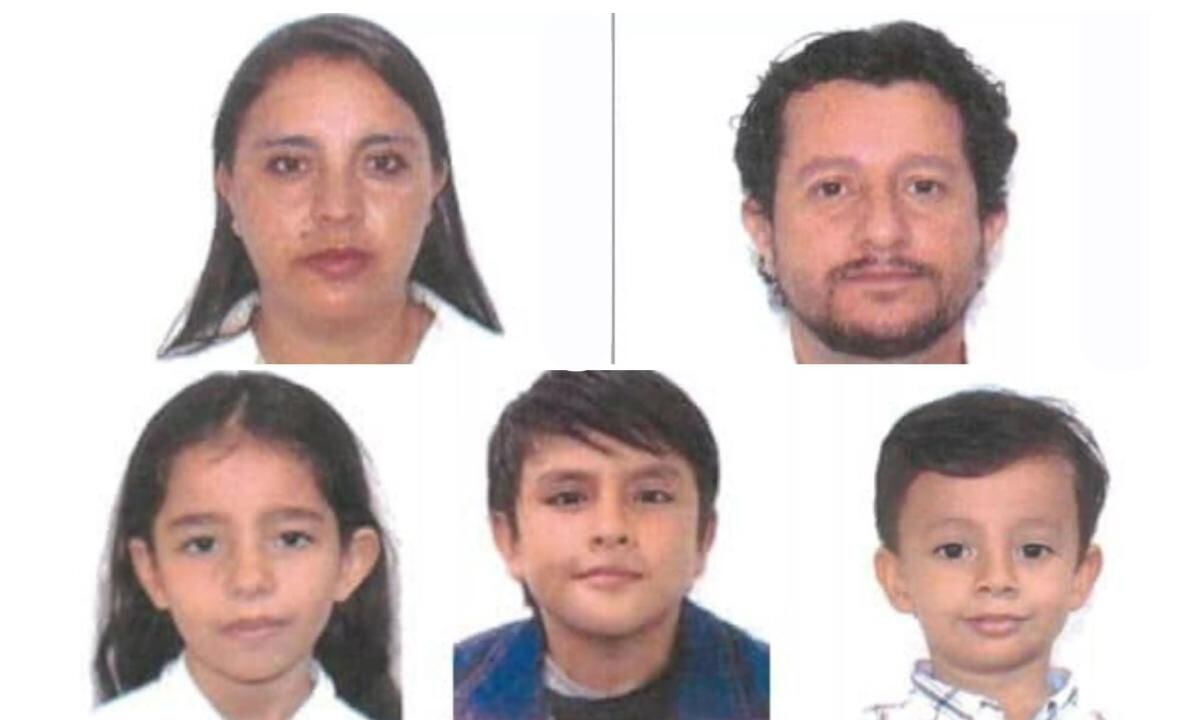 Esta es la familia colombiana que se declaró desaparecida el 27 de octubre en México que, sin embargo, fue localizada en perfecto estado este 3 de noviembre. Fotografía: El Tiempo/GDA