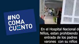 Hospital de Niños no prohíbe ingreso de padres al centro médico
