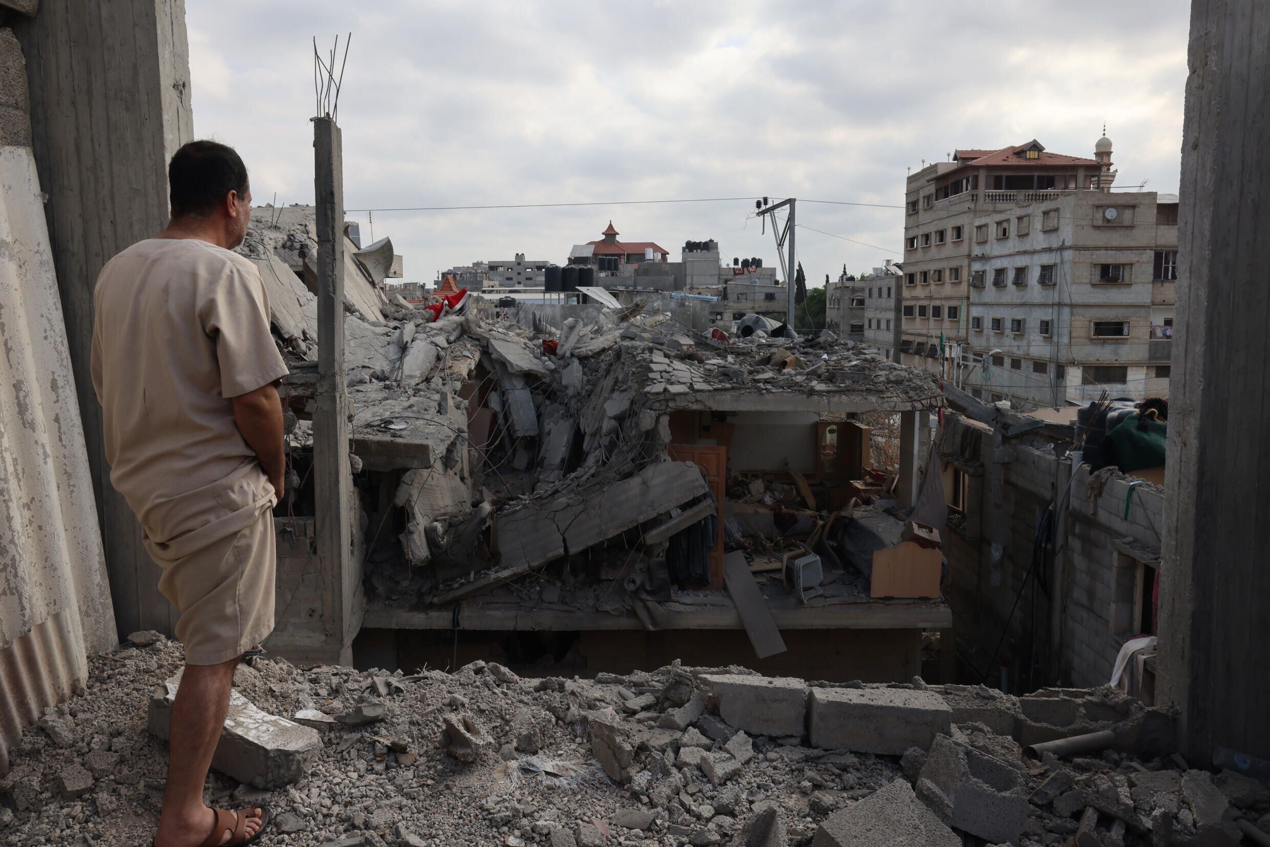 Los palestinos planean que una vez acabada la guerra puedan reconstruir el enclave. Foto: AFP