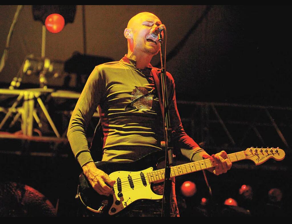 Imagen de Billy Corgan en el concierto que Smashing Pumpkins dio en Costa Rica en el marco del Festival Imperial del 2008.