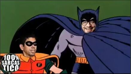 Publicaciones mostraban la cercanía de Rodrigo Chaves y Luis Amador, como Batman y Robin. Foto: Reproducción de video