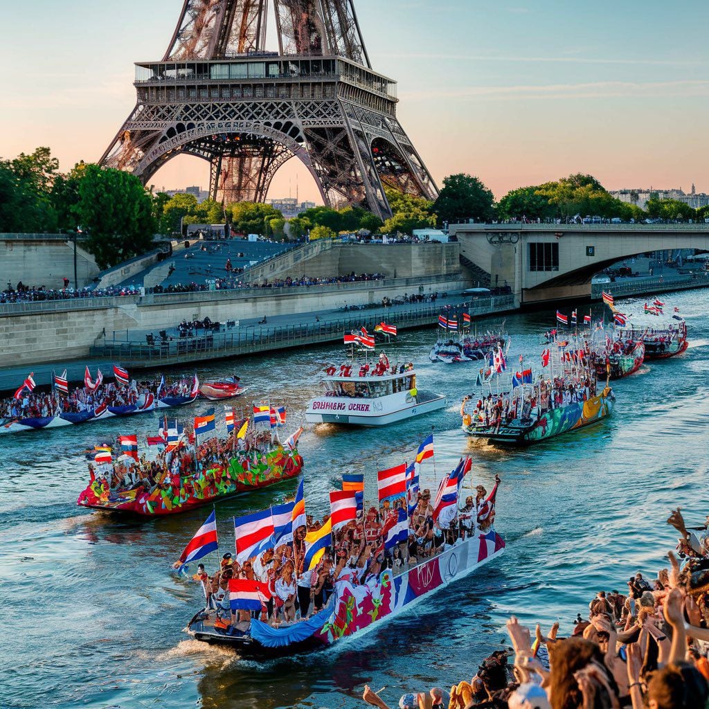 El desfile de inauguración de los Juegos Olímpicos de París 2024 será en el Río Sena, en una ceremonia imponente. Tomado 