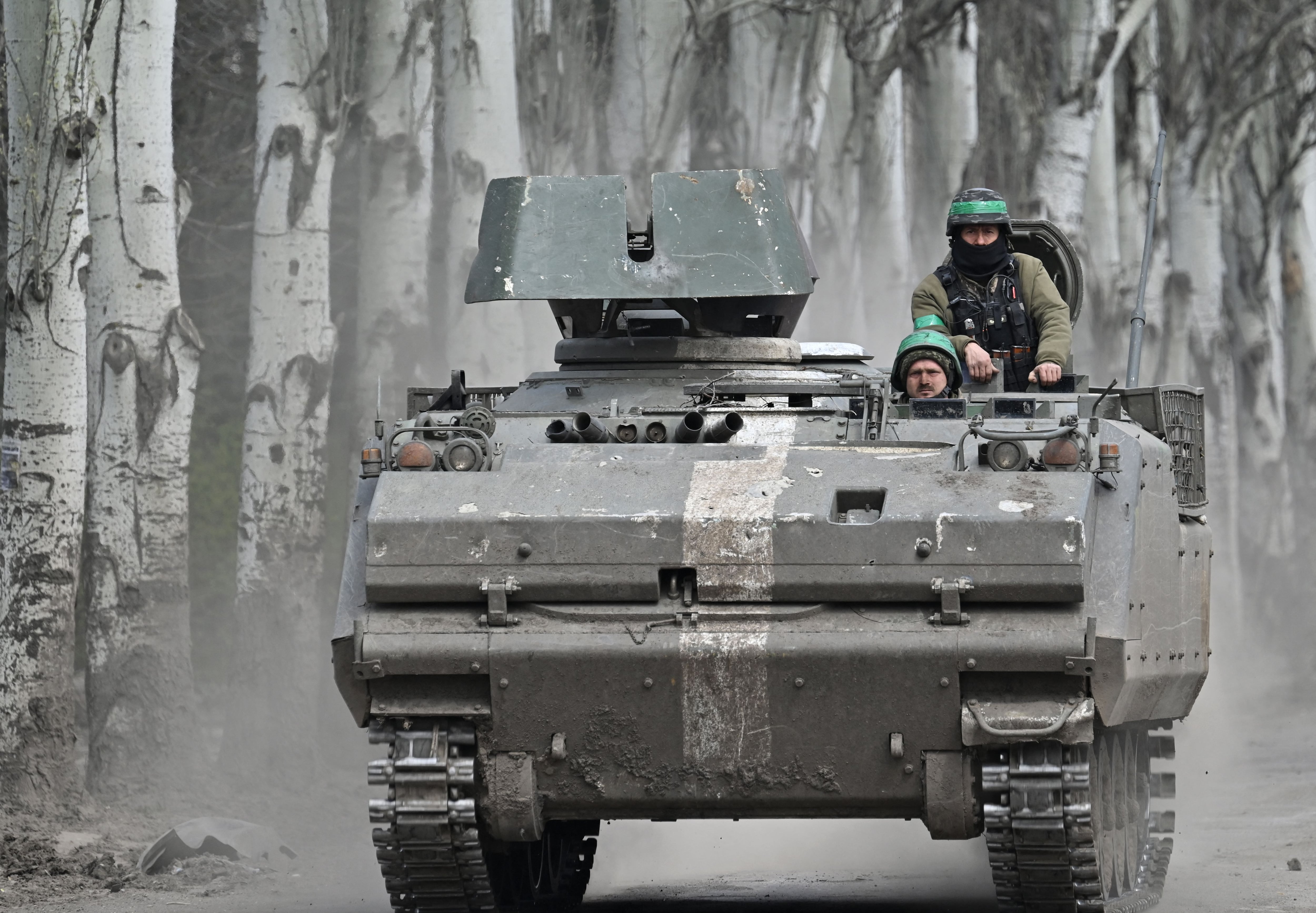 OTAN y proporcionó a Ucrania  1.550 vehículos blindados y 230 tanques