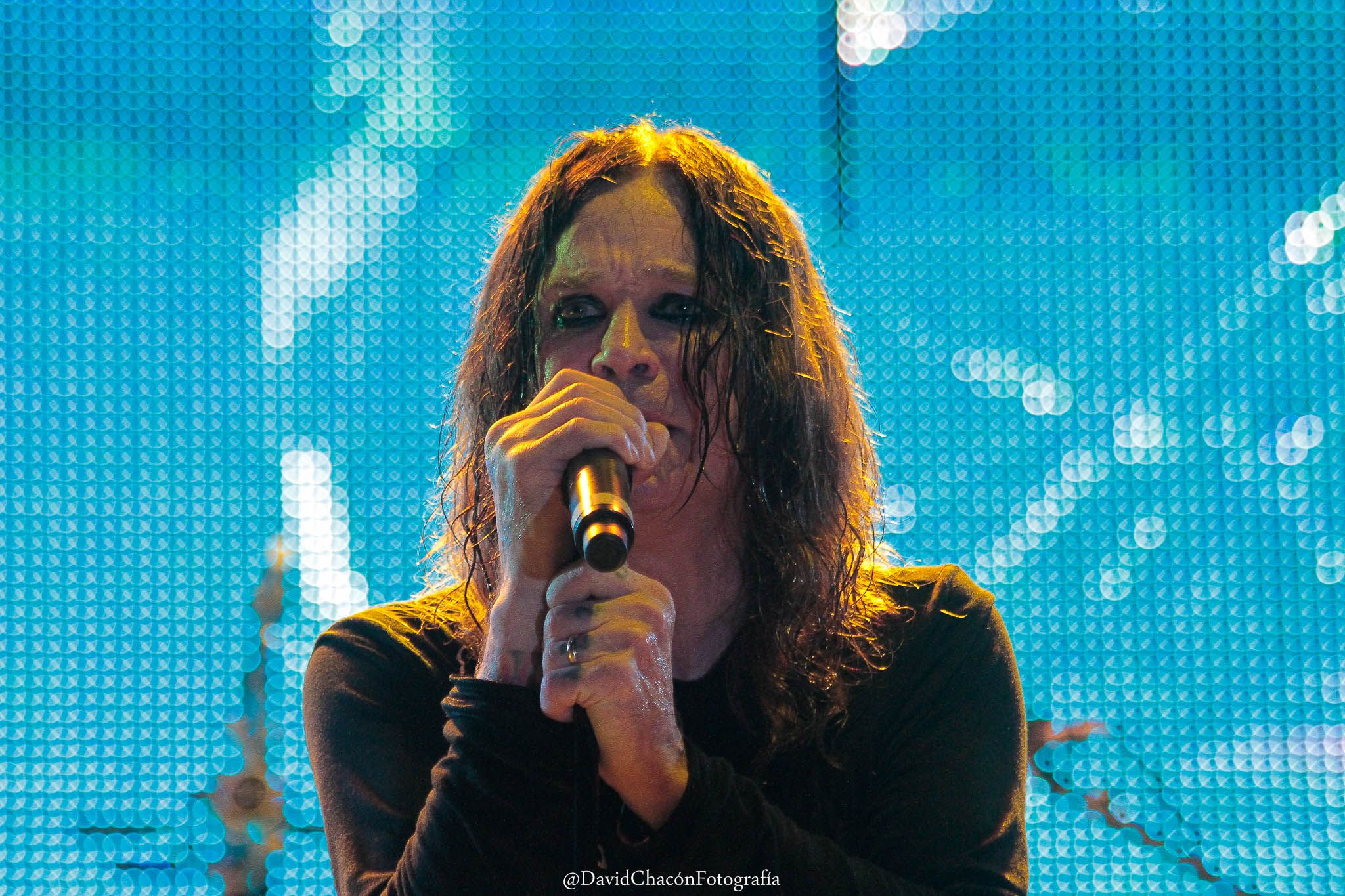 David Chacó logró fotografiar de cerca a Ozzy Osbourne, en el concierto de Black Sabbath, que se realizó en el 2013.