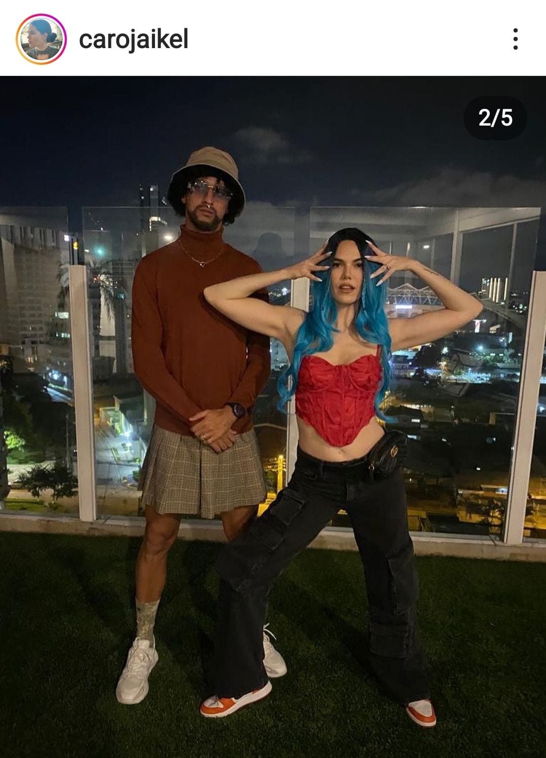 Bryan Ruiz como Bad Bunny y Marcia Saborío como DJ Choché: los trajes de  Halloween de la farándula tica | La Nación