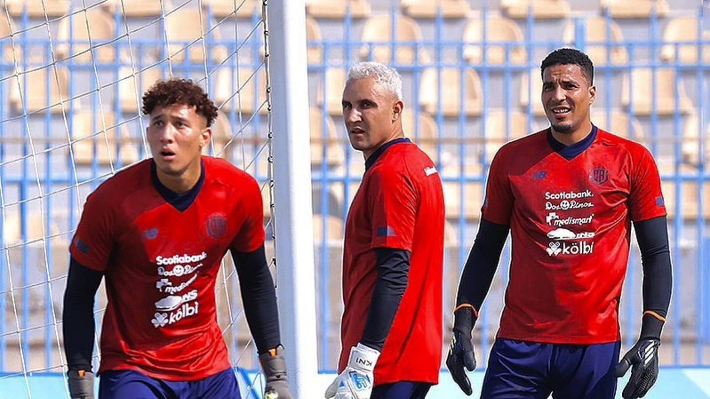 Patrick Sequeira, Keylor Navas y Esteban Alvarado fueron los escogidos para defender el arco de la Selección Nacional. Twitter.