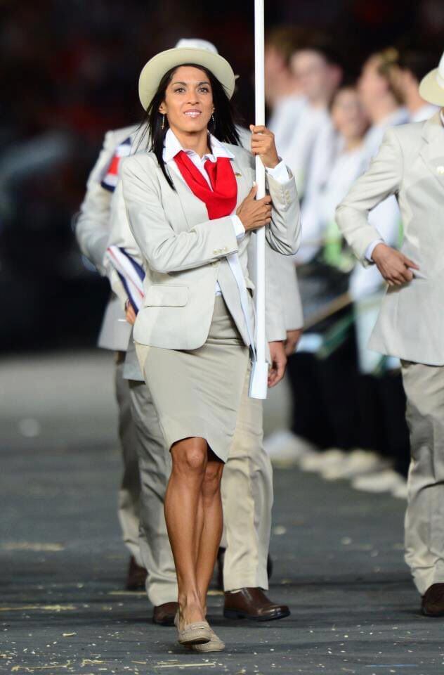 Gabriela Traña fue la abanderada de Costa Rica, en los Juegos Olímpicos de Londres 2012.