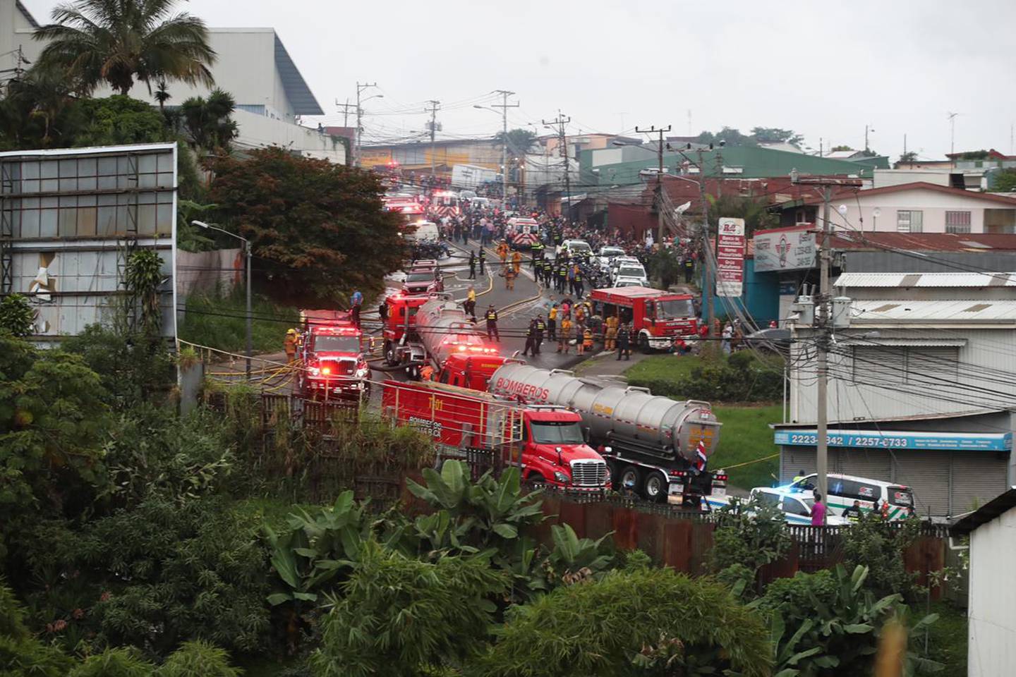 16/09/2019, San José, Barrio Cuba, El Pochote, incendió de varias casas en el precario. Fotografía John Duran