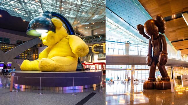 El aeropuerto más destacado del mundo, situado en Doha, Qatar, dispone de obras de arte para el deleite de sus visitantes.