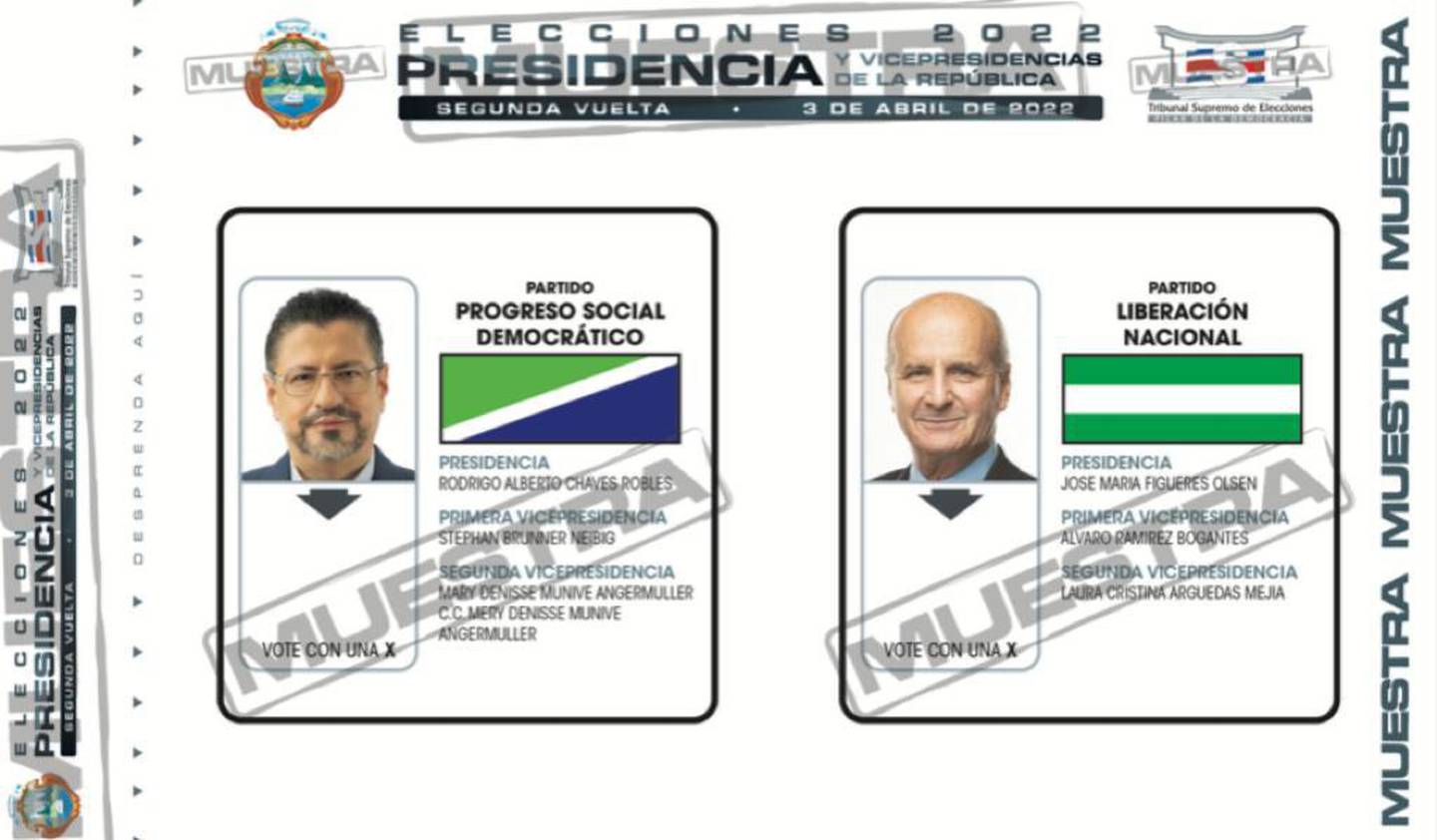 Papeleta de segunda ronda electoral está lista, anuncia el TSE | La Nación