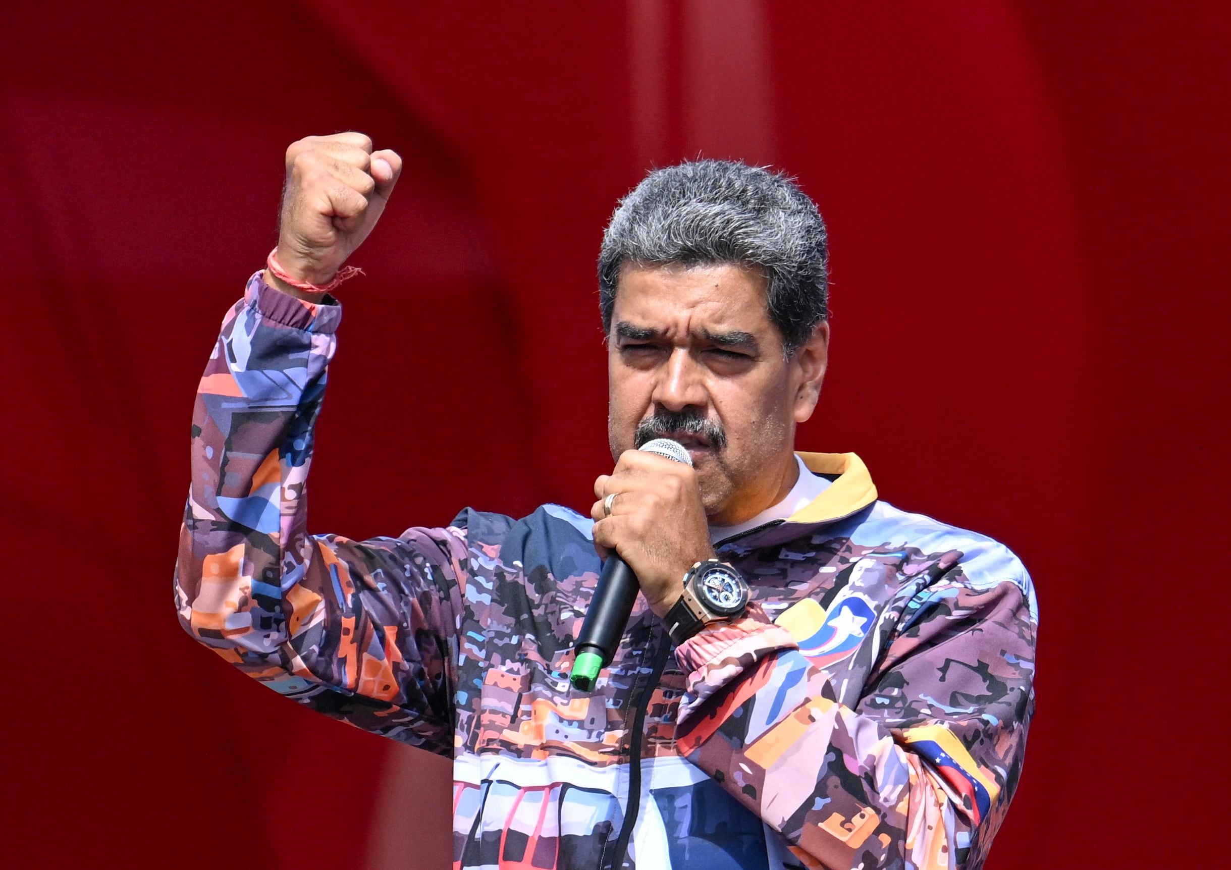 Nicolás Maduro, presidente de Venezuela, presentó las elecciones del 28 de julio como una elección entre 'paz o guerra' en su discurso en un mitin en Maturín.