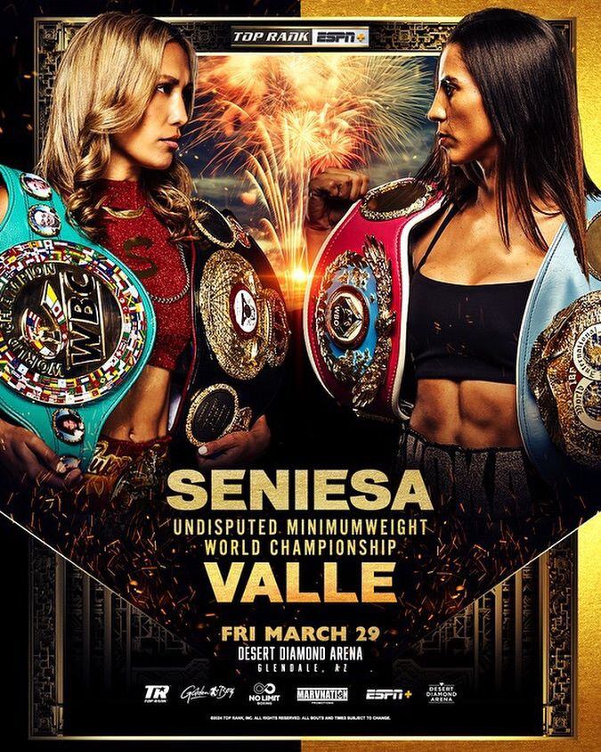 Yokasta Valle peleará contra la boxeadora Seniesa Estrada el próximo 29 de marzo en el Desert Diamond Arena de Glendale, Arizona, Estados Unidos.
