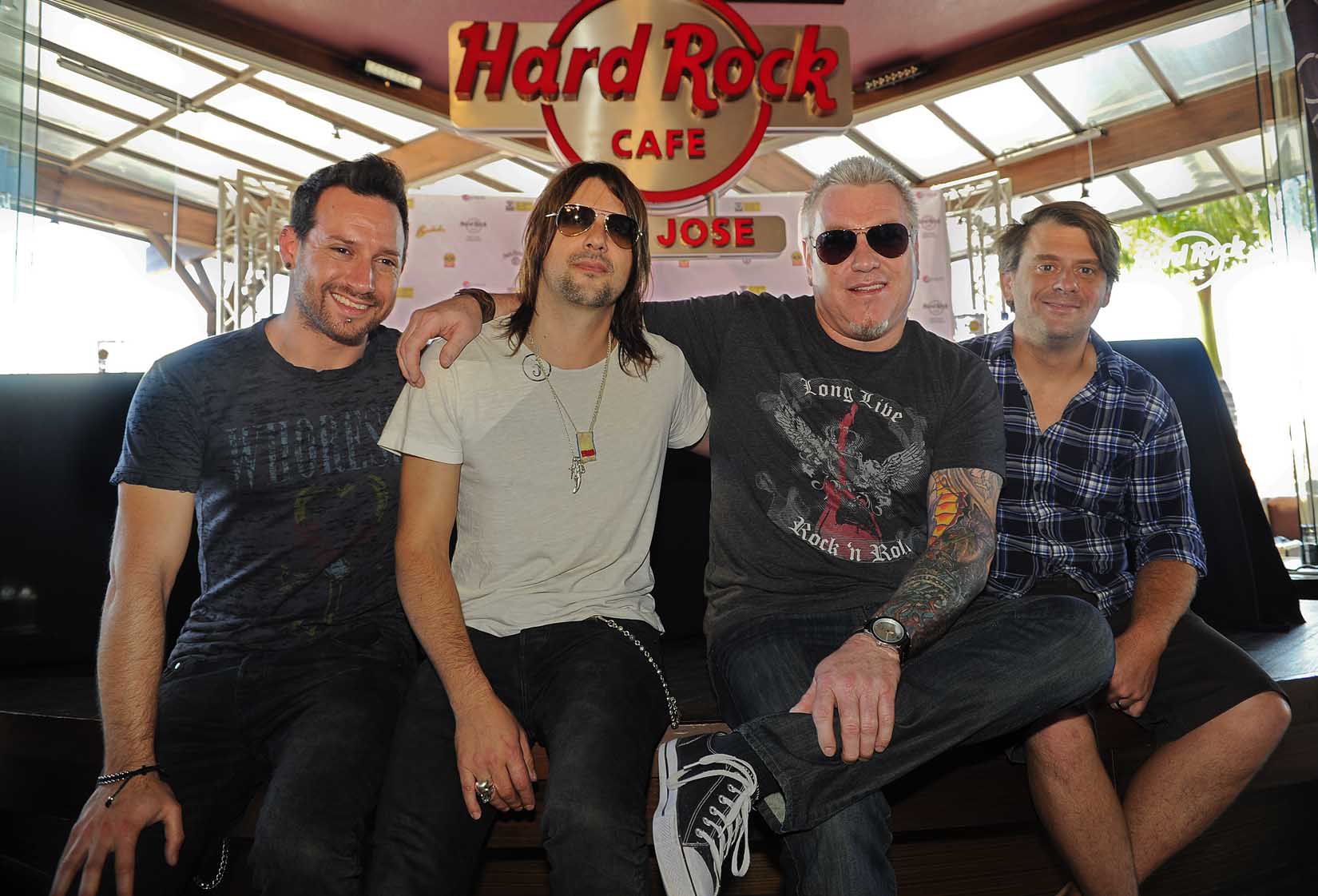 “Nuestra relación con el Hard Rock Cafe está basada en la música; de eso se trata todo”, dijo Harwell en Costa Rica, quien junto a la agrupación se ha presentado en varios restaurantes de la marca alrededor del mundo. Archivo