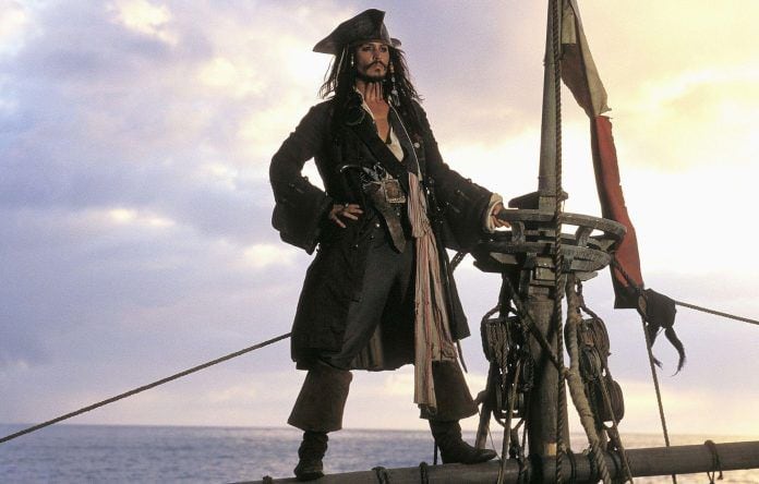 Jack Sparrow, protagonista de 'Piratas del Caribe', se convirtió en uno de los piratas más icónicos de este siglo. Johnny Depp es quien da vida al personaje. 