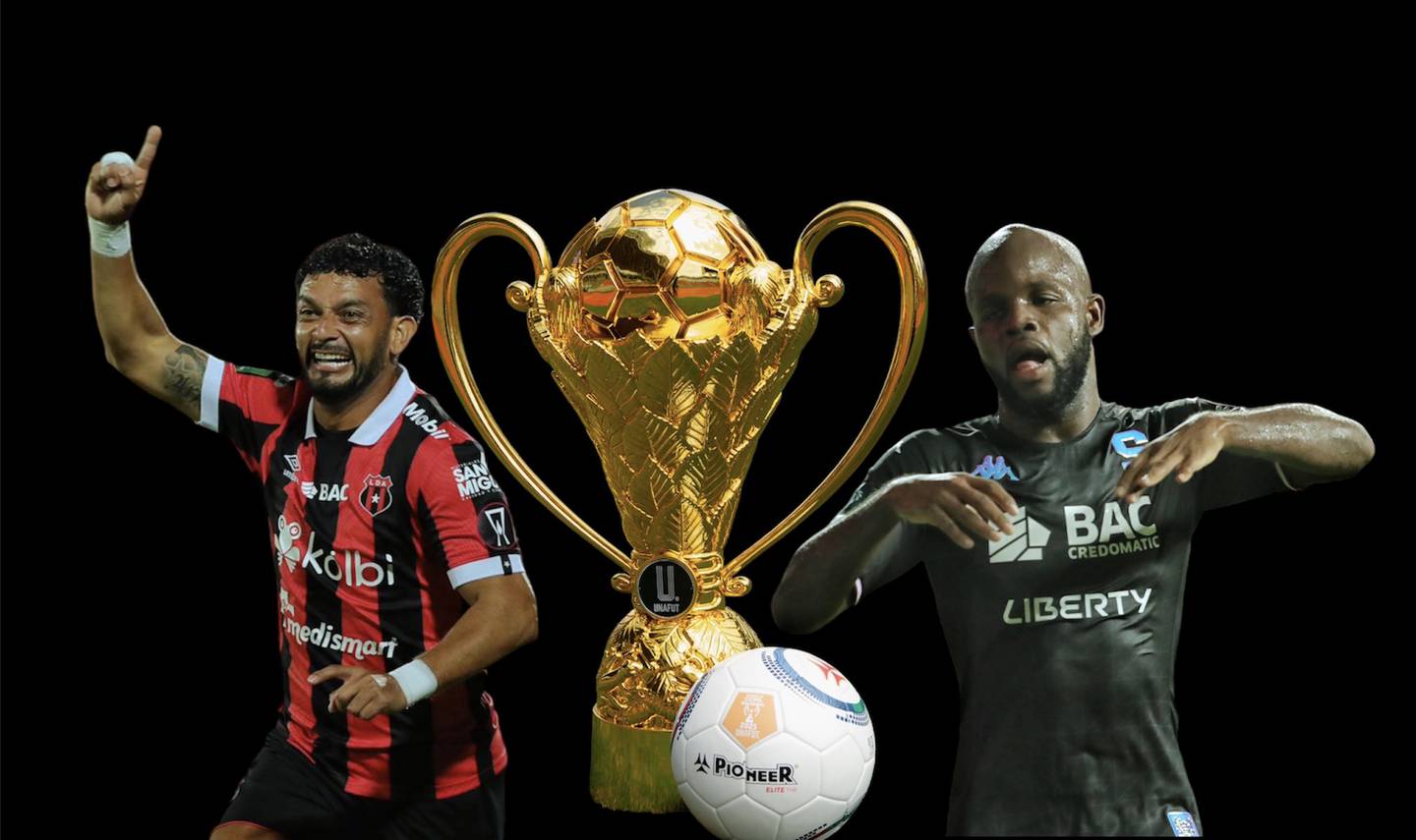 Michael Barrantes y Javon East son dos de los jugadores disponibles para la final del Torneo de Copa entre Liga Deportiva Alajuelense y Saprissa.