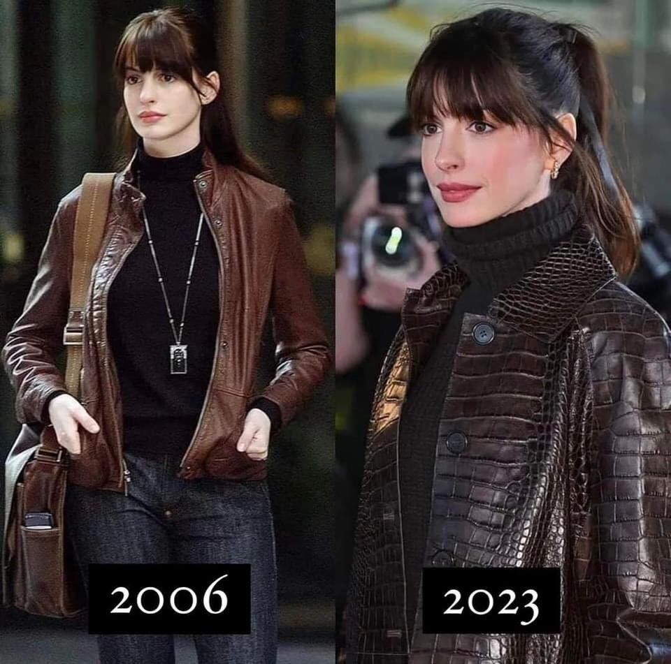 La primera foto de Anne Hathaway fue tomada durante su interpretación en la película 'El diablo viste a la moda' (2006).