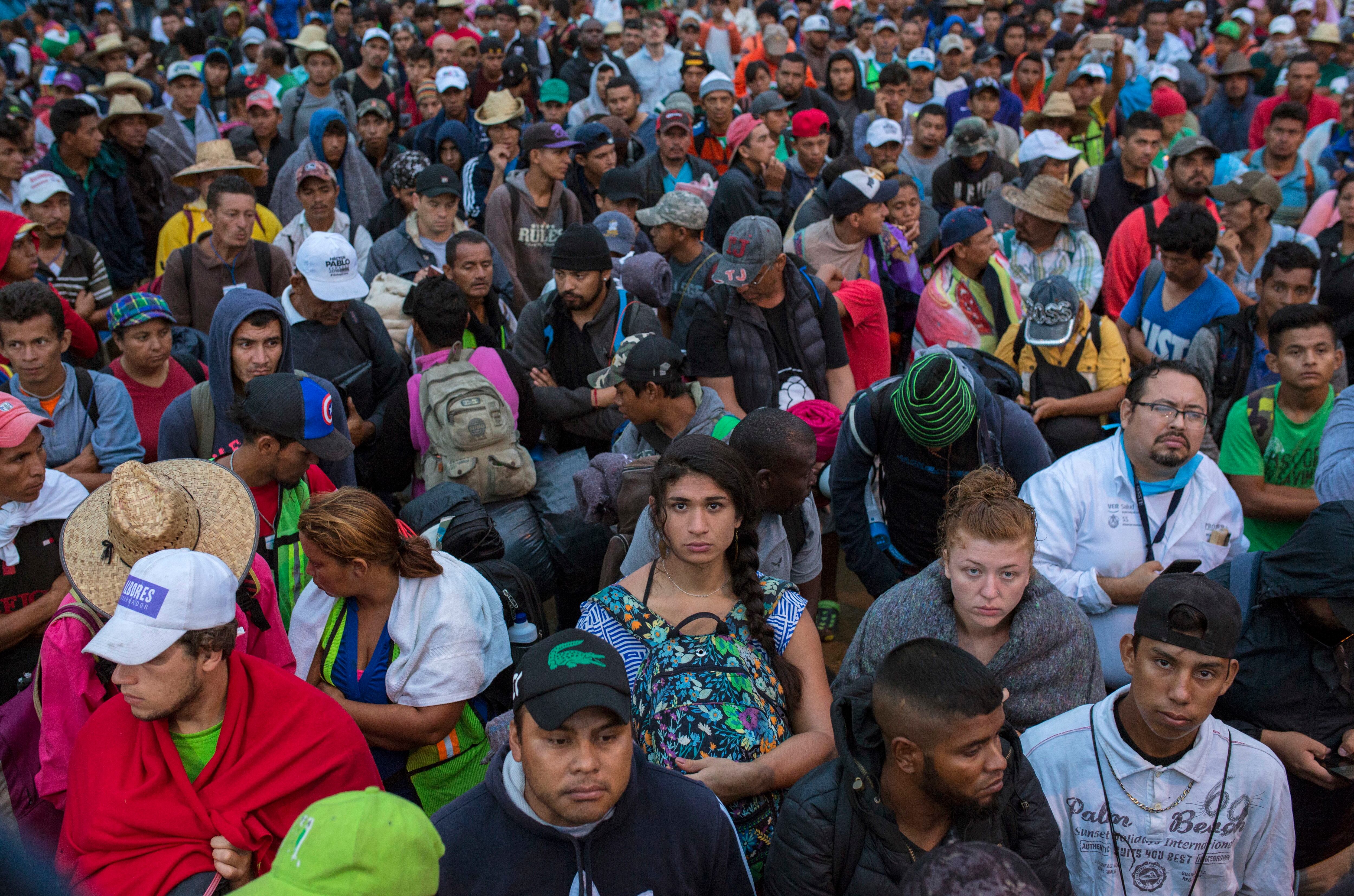 Primera caravana de migrantes centroamericanos cumple un mes de