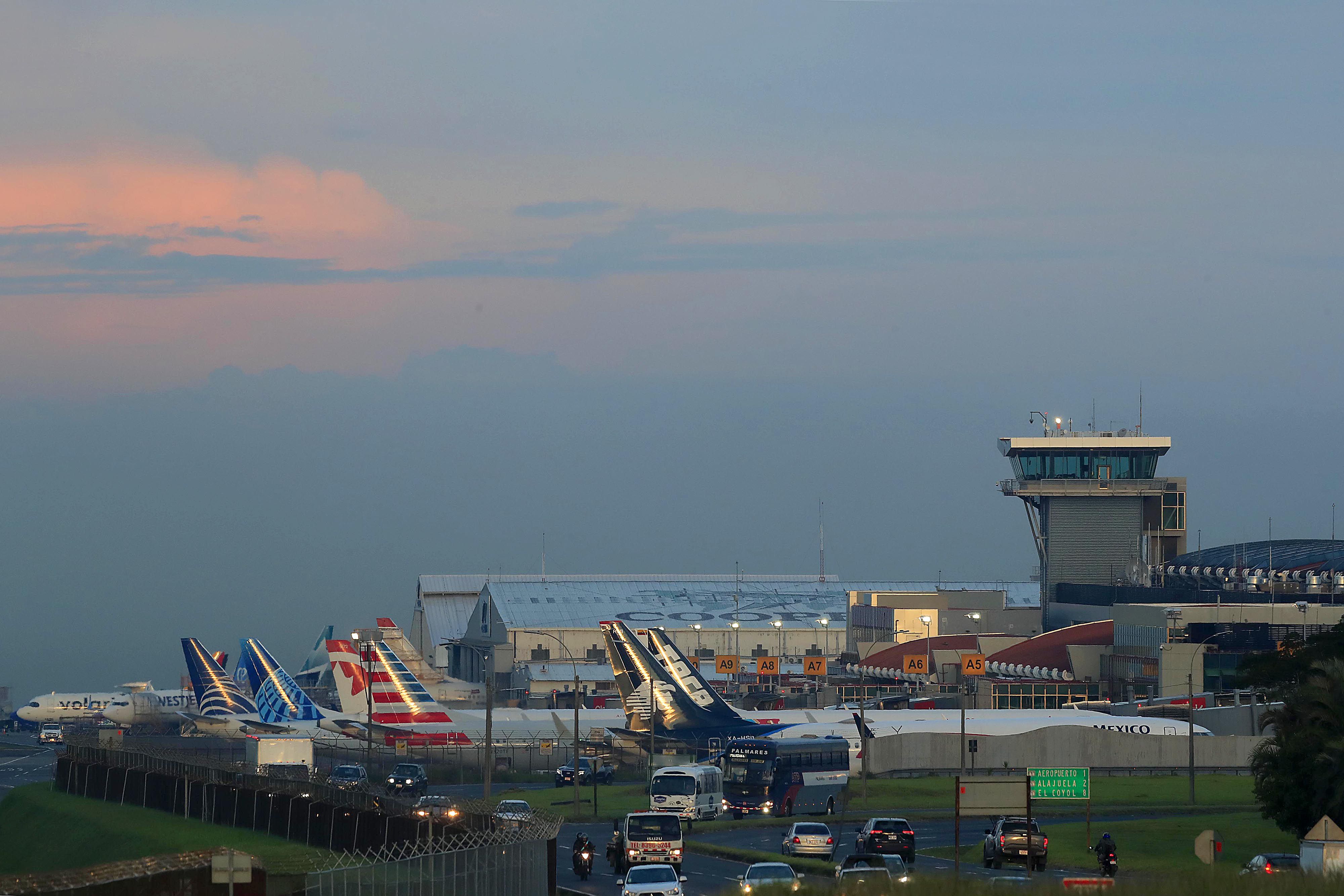 Vista del Aeropuerto Juan Santamaría en Alajuela. Fotografía: