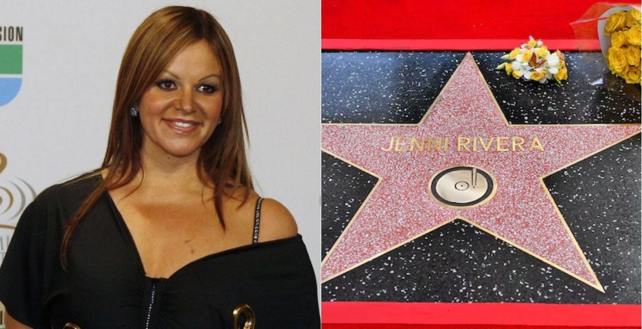 Jenni Rivera falleció en un accidente aéreo el 9 de diciembre de 2012. Su legado en la música mexicana fue reconocido con una estrella póstuma en el Paseo de la fama de Hollywood. Foto: AFP