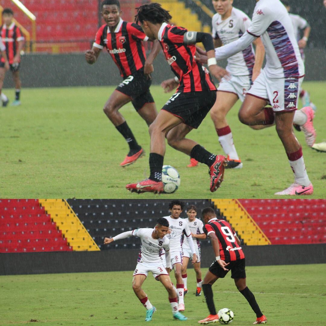 La final U-15 entre Liga Deportiva Alajuelense y Saprissa fue muy reñida. El título quedó en poder de los morados.