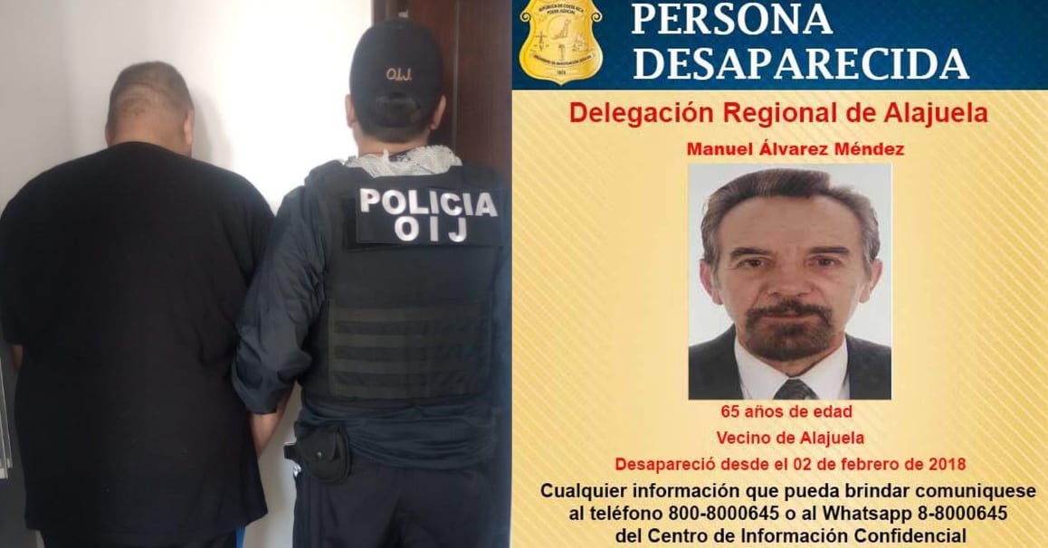 Gómez (izquierda) es uno de los españoles detenidos este martes. La imágen de la derecha fue difundida por las autoridades cuando desapareció Manuel Álvarez Méndez. 