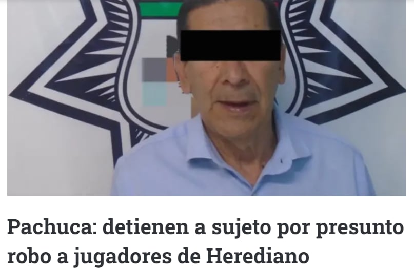 Así informó La Jornada de Hidalgo la situación que vivió el Herediano.