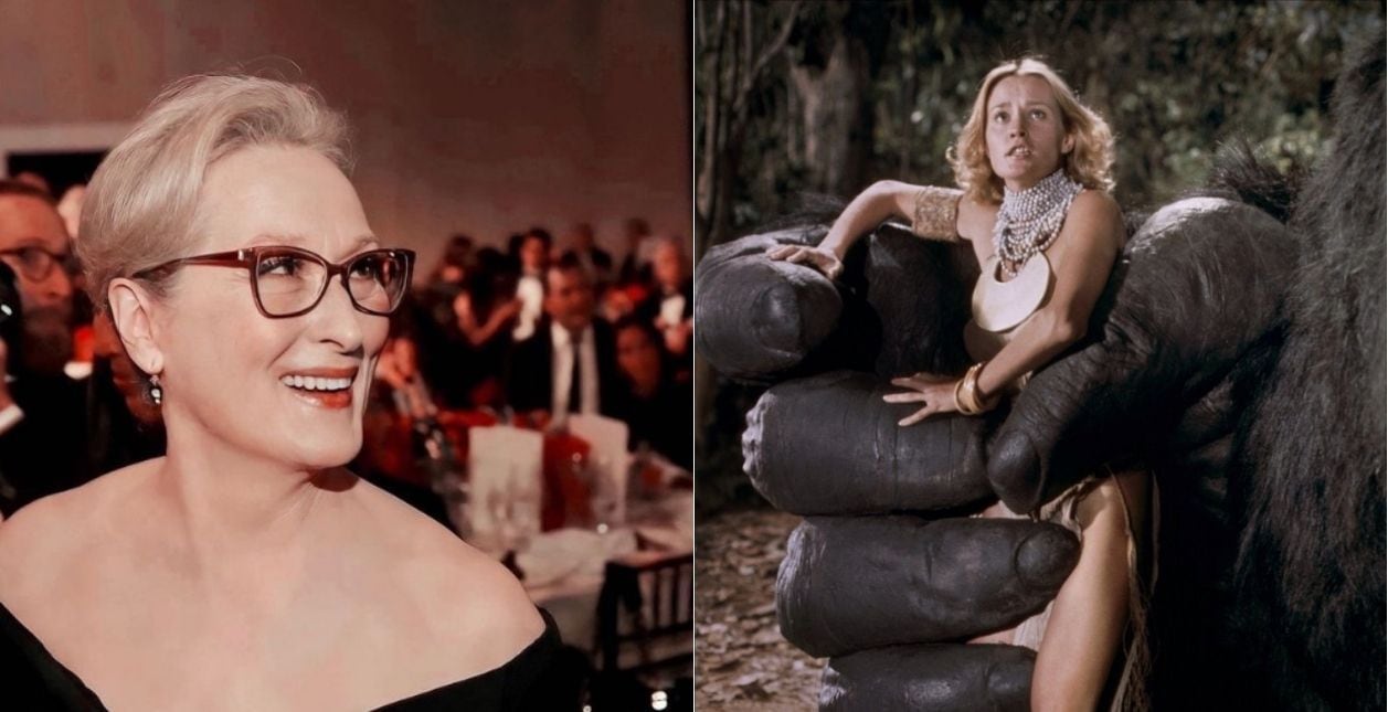 Meryl Streep recibió comentarios negativos sobre su apariencia cuando hizo el casting para el filme 'King Kong' de 1976, buscando el papel que interpretó Jessica Lange. Foto: Archivo/IMDb