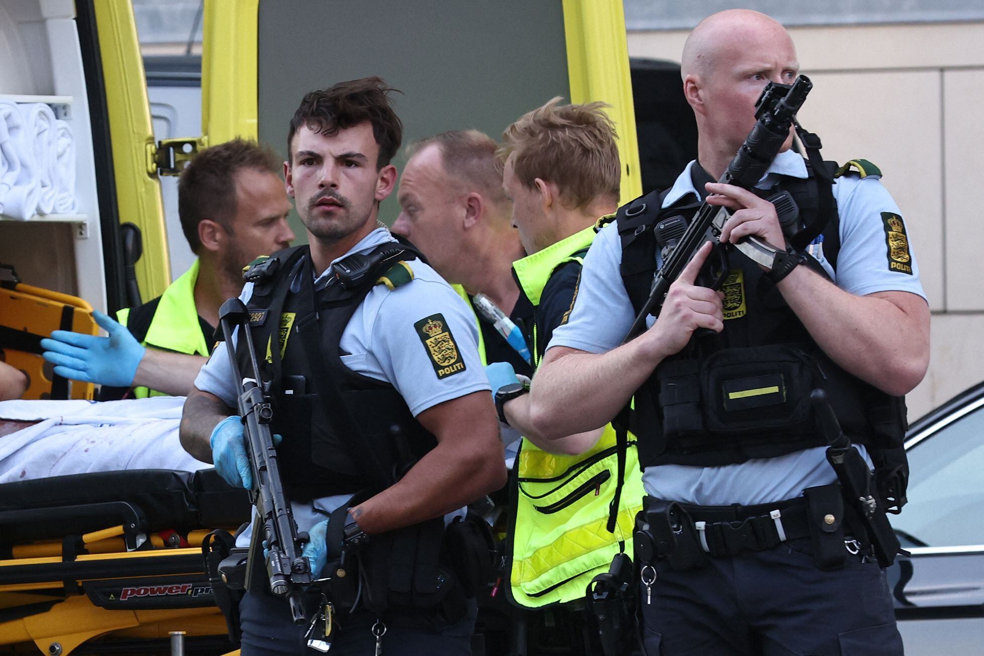 El hecho generó un importante despliegue policial en la capital danesa.  FOTO: AFP.