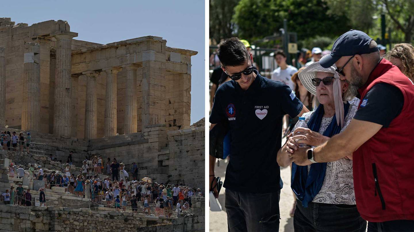 Turistas mueren y desaparecen en Grecia durante una ola de calor extremo que afecta al país, con temperaturas superiores a 40 °C.