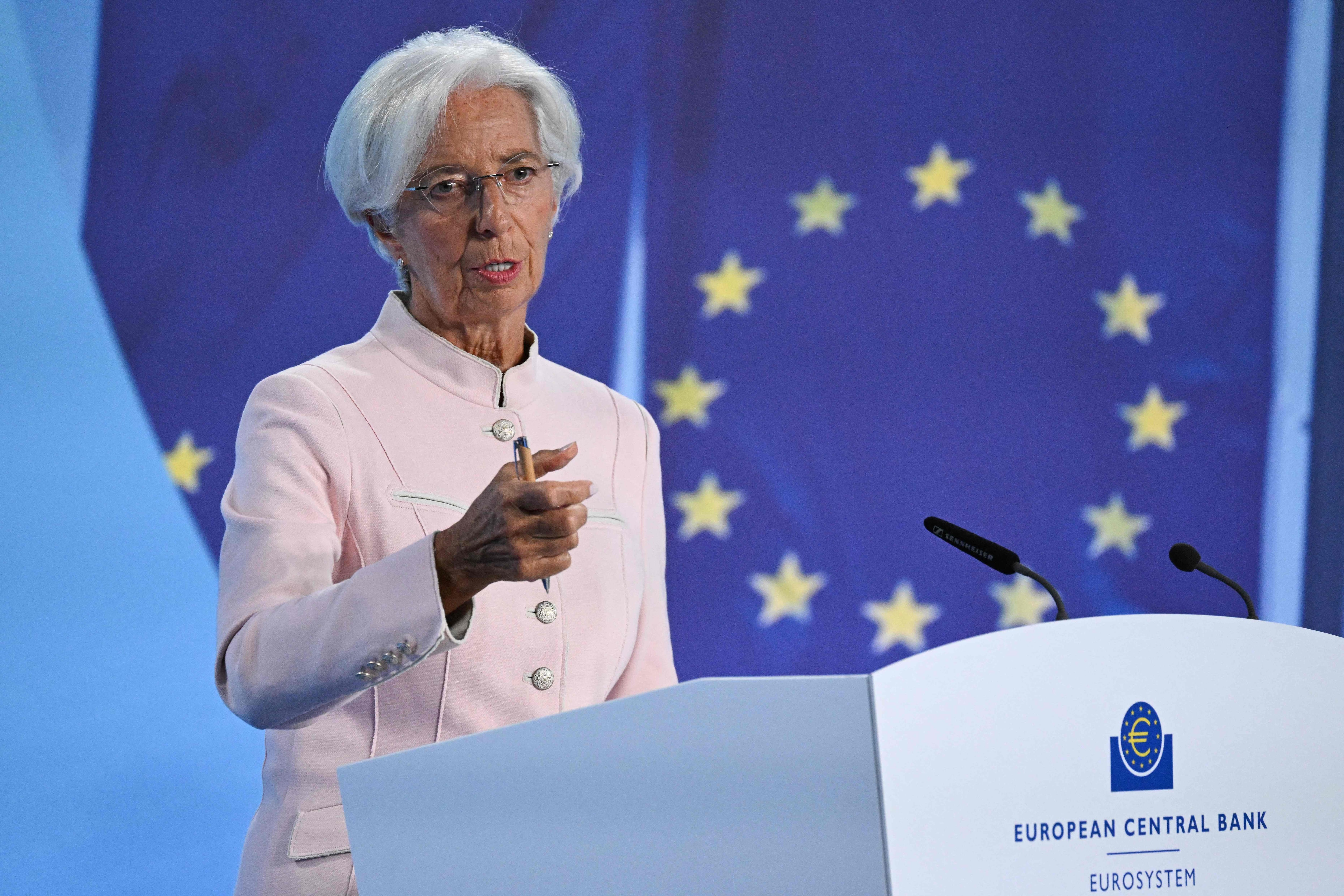En junio, el BCE recortó los tipos de interés en 0,25 puntos porcentuales, la primera baja desde 2019. En la fotografía, Christine Lagarde, presidenta del BCE.