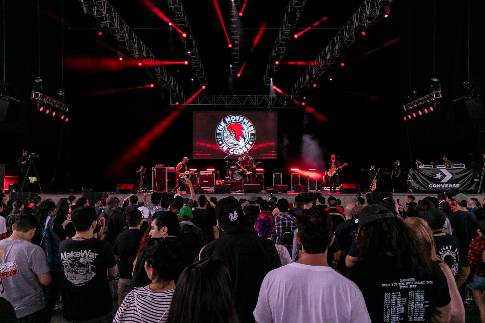 Parte del Rock Fest durante la interpretación de la banda The Movement in Codes en Parque Viva (Alajuela) el 14 de mayo anterior. Fotografía: