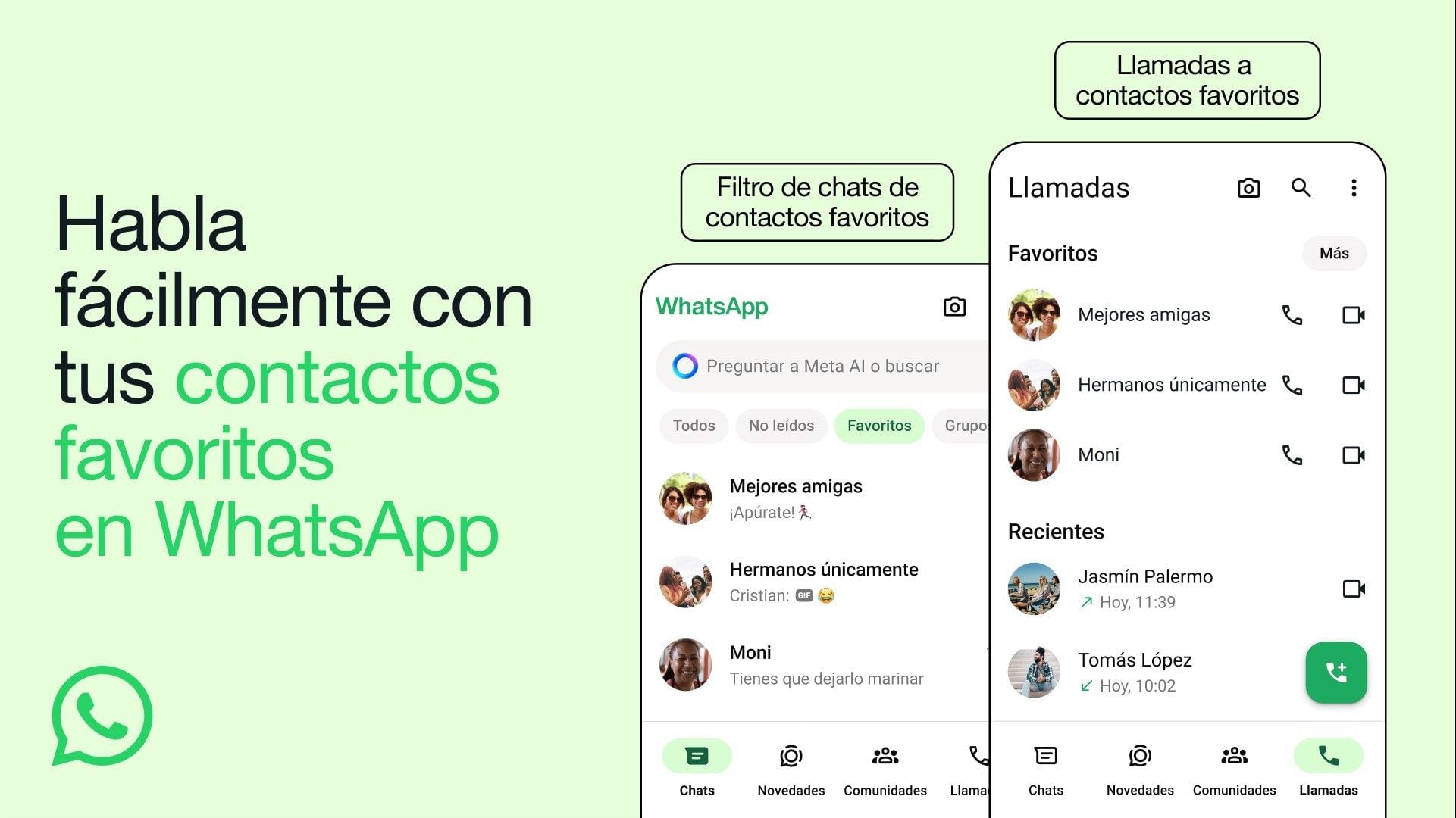 WhatsApp introduce una función de contactos favoritos que mejora el acceso a conversaciones y llamadas importantes, facilitando la interacción diaria.