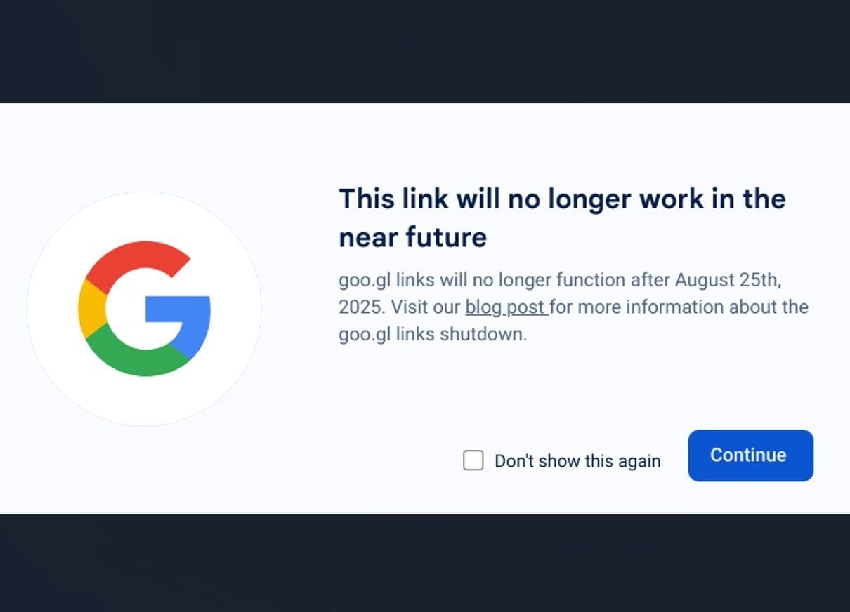 Google eliminará los enlaces de goo.gl en agosto de 2025, exigiendo que los usuarios actualicen sus URLs para evitar errores.