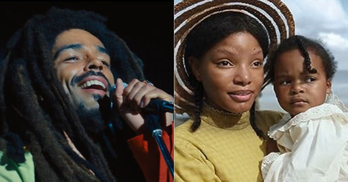 El filme biográfico 'Bob Marley: One Love' y el remake del clásico 'The color purple' cuentan historias de personas afrodescendientes. Foto: IMDb