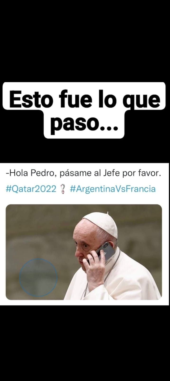 El papa Francisco es Argentino y por ende, los memes sobre él se hicieron presentes