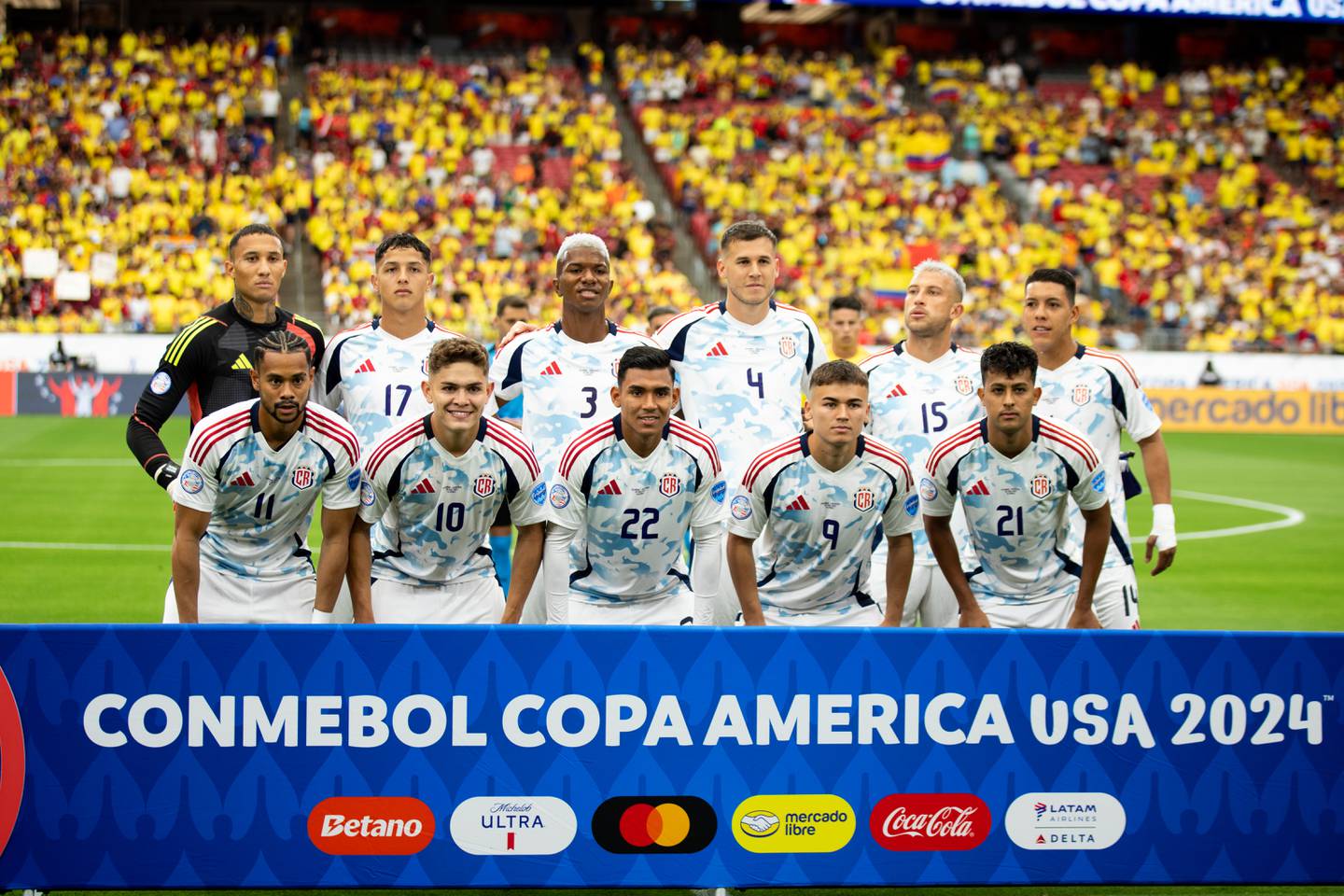 Este fue el equipo titular de la Selección de Costa Rica en el partido contra Colombia, en la Copa América.