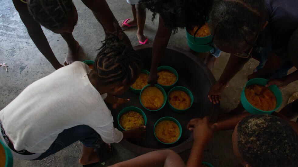 Haití es uno de los países más golpeados por la inseguridad alimentaria, debido a la crisis política y social que enfrenta. Foto: Clarens Siffroy/AFP