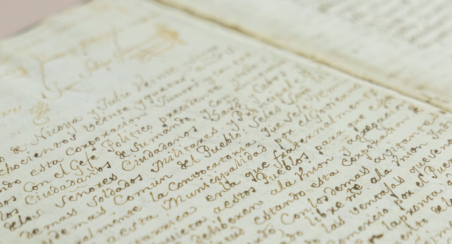 Este es un detalle del Acta de la Anexión del Partido de Nicoya a Costa Rica, firmada el 25 de julio de 1824.

Fotografía: Archivo Nacional