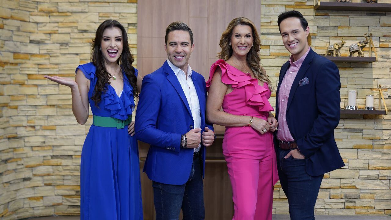 Maricrís ROdríguez, Ítalo Marenco, Patricia Figueroa y Rafa Pérez son los actuales presentadores de 'Giros'. Foto: Repretel para LN