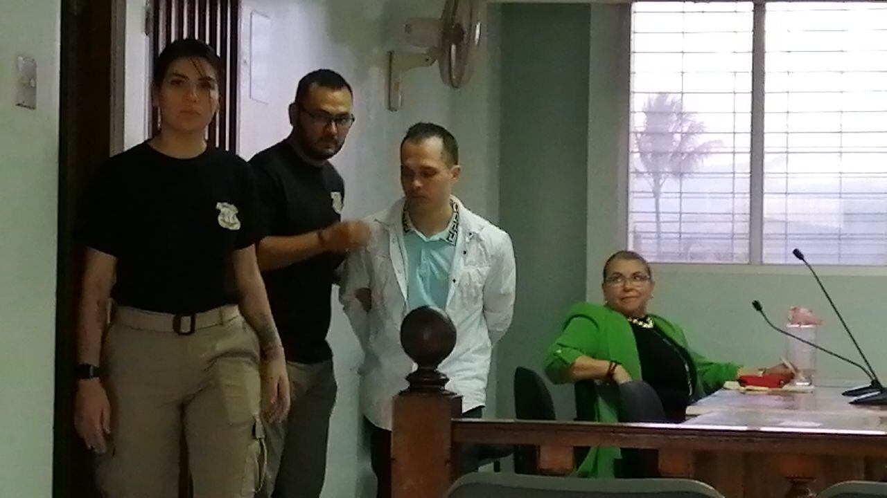 Nelson Enrique Sánchez Ureña, responsable del asesinato de Alisson Bonilla, en una de las audiencias. Foto de archivo. (Keyna Calderón)