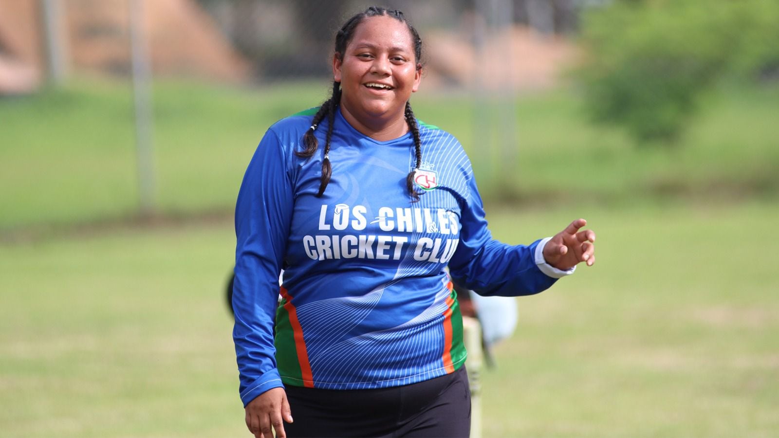 Eduarda Sevilla fue la mejor bateadora del equipo de cricket del cantón de Los Chiles, que se dejó la medalla de oro en los Juegos Nacionales de Guanacaste 2024.  Fotografías: Cortesía: Alexander Loría