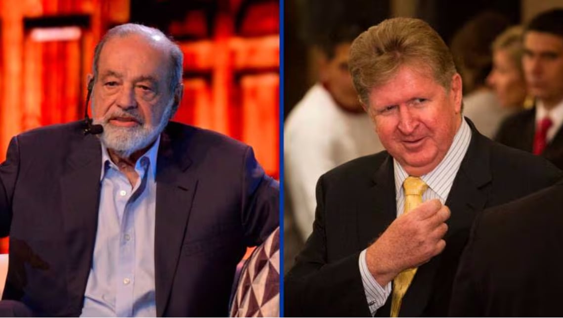 Carlos Slim y Germán Larrea son los hombres más ricos de latinoamérica y poseen más dinero que 334 millones de personas. Foto: Cortesía
