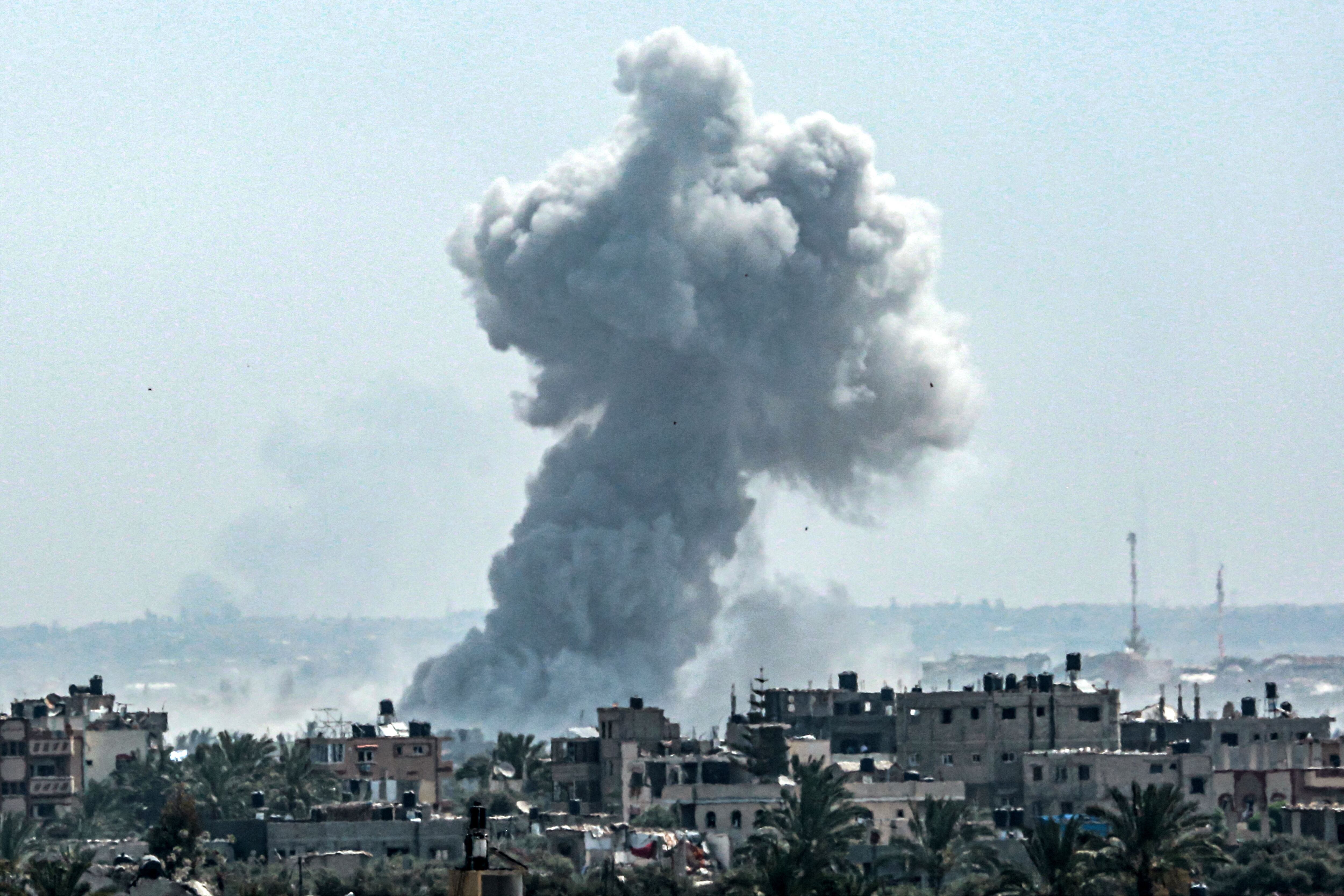Bombardeos en Gaza Foto: AFP