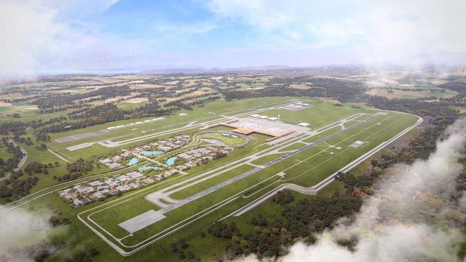 El plan original contemplaba el desarrollo de la terminal aérea en un terreno de 128.000 metros cuadrados. 