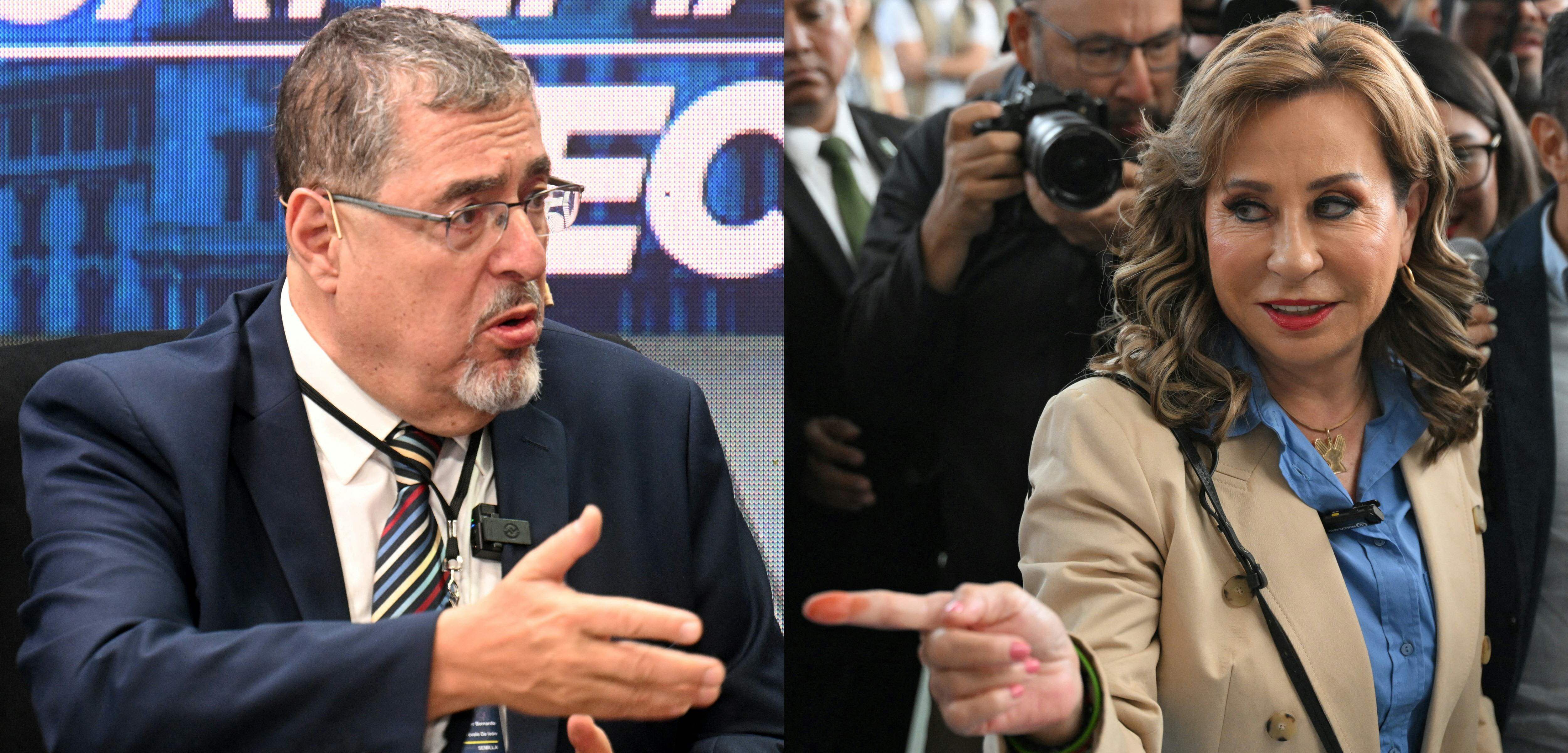 Bernardo Arévalo y Sandra Torres se preparan para la segunda ronda electoral. 